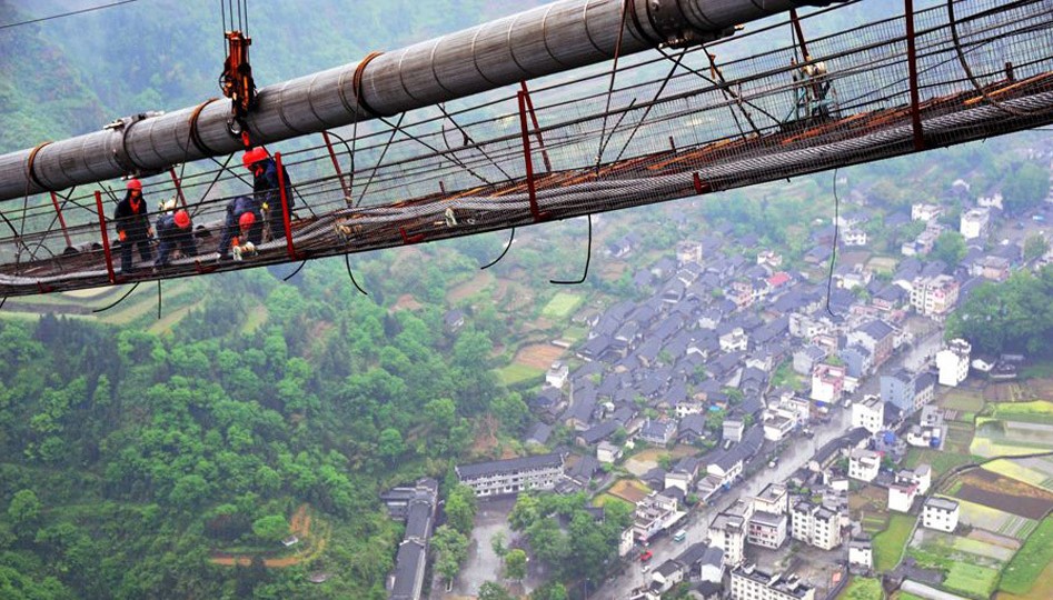 The Aizhai Bridge in Xiangxi,Hunan