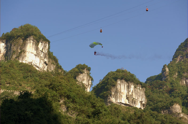 World Wingsuit League at Tianmen Mountain