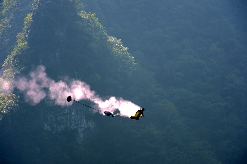 World Wingsuit League at Tianmen Mountain