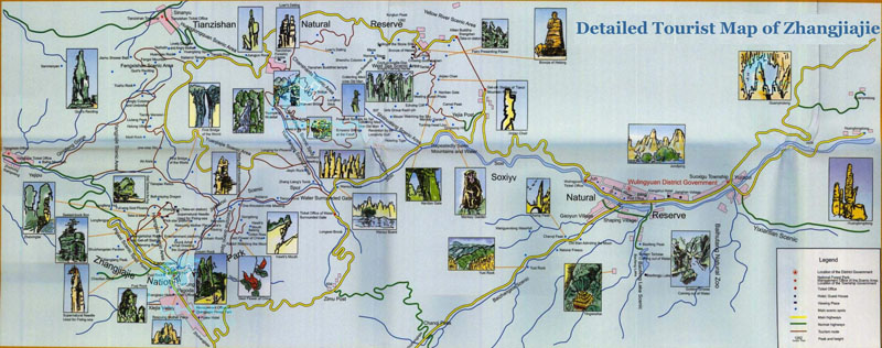Zhangjiajie Travel Maps