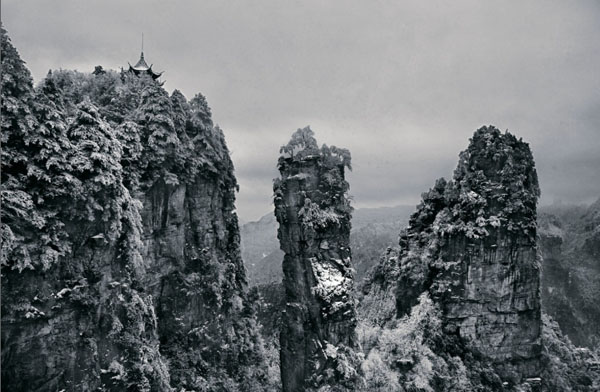 Fantastic Snow Scenery of Zhangjiajie 