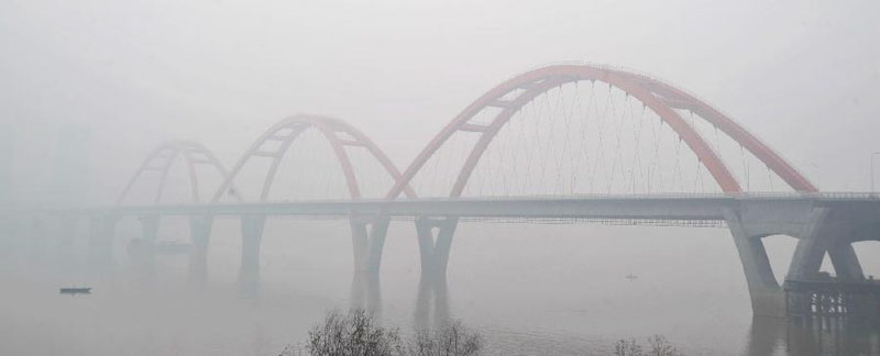 Dense fog hits China's Changsha