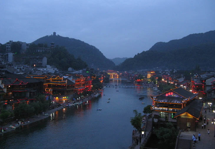 Stilt house (diaojiao house ) along the River