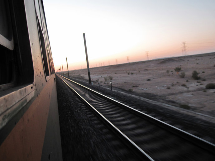 New Railway under Construction in Xinjiang