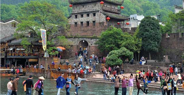 Fenghuang Ancient Town in Xiangxi,Hunan