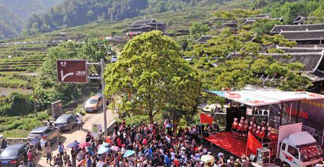 China Huangsang Tent Festival Held in Suining County,Hunan Province