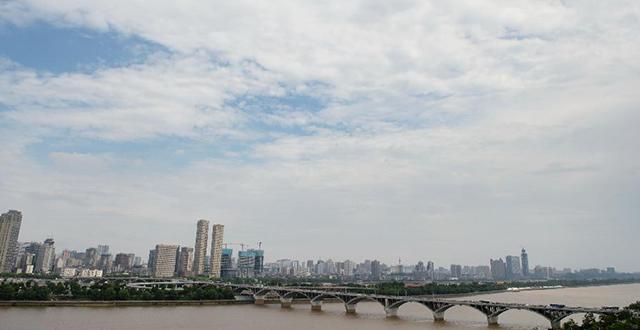 Fine Weather after Rain near Orange Isle in China