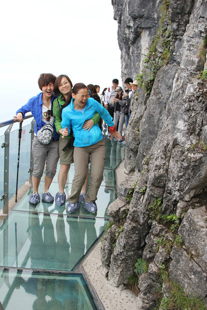 Breathtaking Glass walk and Experiencing Wingsuit Flying on Tianmen Mountain