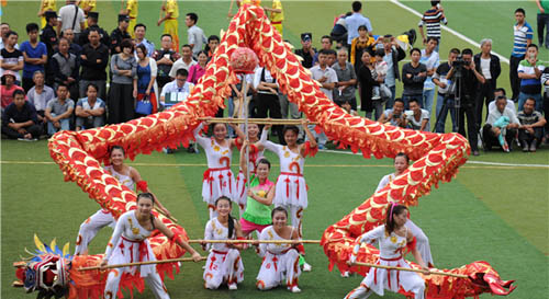 Dragon Dance Competition in Sinan county