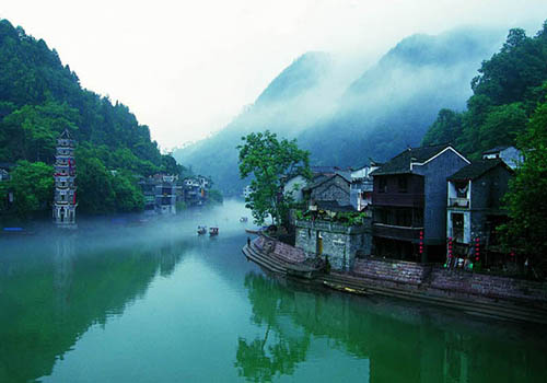 Ancient Phoenix Town in Fenghuang,China
