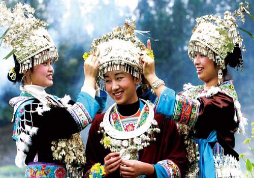 Silver Ornaments of Miao Nationality 